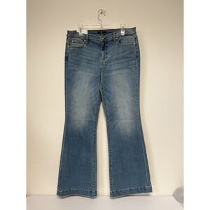 7 For All Mankind Womens 32 Dojo Flare Tailorless Jeans Stretch Trouser 32x32